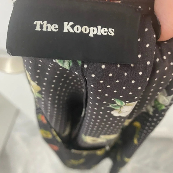 The Kooples Silk Floral Zip top - Picture 5 of 7